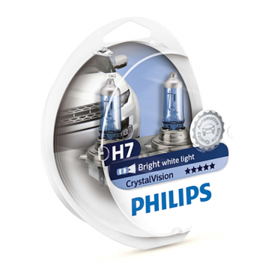 Галогеновая лампа Philips H7 Crystal Vision 4300К набор